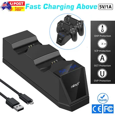 $16.99 • Buy Charger For PS4 Dualshock Playstation 4 Controller 1.8-H Charging Dock Station