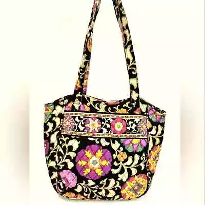 Vera Bradley Tote Bag In Suzani Retired Pattern Bright Modern Floral Boho • $18