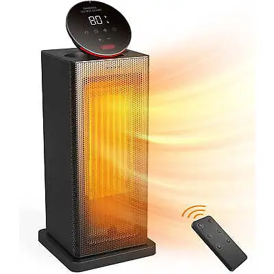 Space Oscillating Heater1500W Indoor Use ECO Thermostat Remote 6 Protection • $44.98