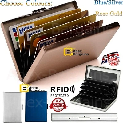 £3.85 • Buy RFID Blocking Aluminum Credit Card Holder Travel Business Security Case Wallet