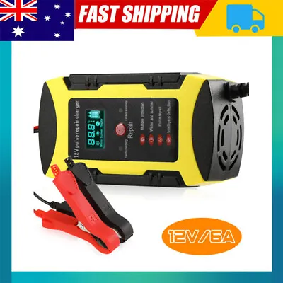 12V 6A Smart Automatic Motorcycle Car Battery Charger Maintainer Float AU • $20.99