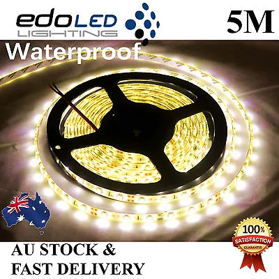 Waterproof 12V 5M Warm White 3528 SMD 300 LED Strips Led Strip Lights Car Boat • $11.95