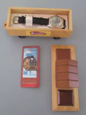 $69.99 • Buy Disney Roger Rabbit Fossil Watch Disney Collectors Club IV Wooden Train Car 1995