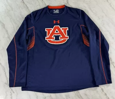 Auburn Tigers Shirt Mens Medium Under Armour Loose Long Sleeve Adult SEC NCAA • $20