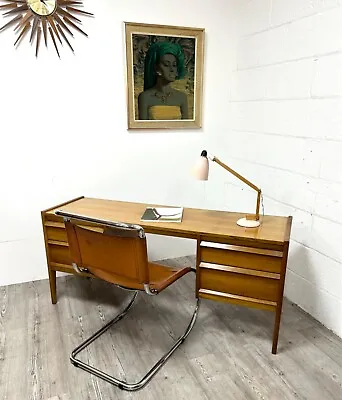 £395 • Buy Walnut And Teak Desk / Dressing Table With Mirror By John Herbert For A Younger