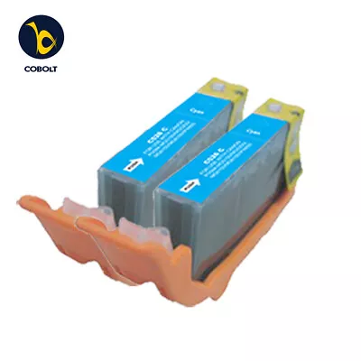 2 CYAN INK CARTRIDGE CLI526C Fits For Canon IP4950 MG5250 MG5350 MG6250 MG8170 • £4.59