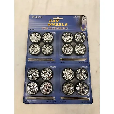 1:18 Diecast Replacement Car Wheels - Custom Repairing - Four 4 Packs 16 Total • $15