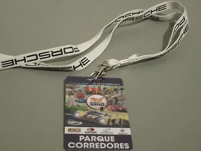 Jarama F1 Motor Racing Circuit  Classic Pass & Porsche   lanyard Memorabilia Car • $41.03