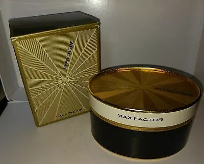 Vintage Max Factor HYPNOTIQUE Powder 5.25 Oz Boxed Sealed With Puff FULL • $43.95