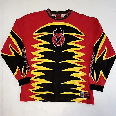 Vintage Spyder Racing 100% Cotton Motocross Dirt Bike Jersey Long Sleeve Rare XL • $63.99