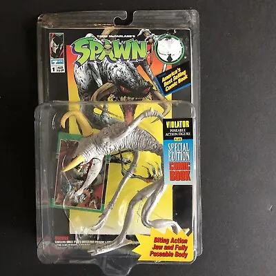 VTG 1994 Spawn Violator Action Figure W/ Comic Book McFarlane Biting Jaw - NIB • $11.50