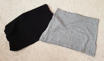 £4 • Buy Pregnancy Bump Support Bands X 2 (New Look M/L-Grey, H&M MAMA One Size-black)