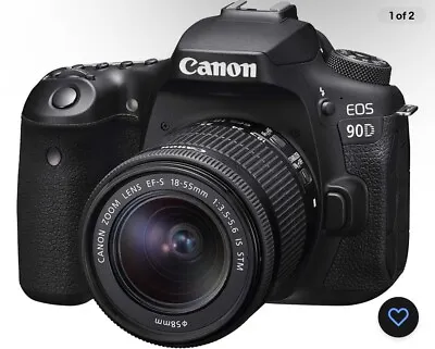 Canon EOS 90d 18-55 STM Kit 32.2mp WiFi 4k Video DSLR Camera • $1750