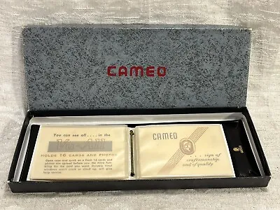 Vintage Cameo Men's Black Leather Bifold Wallet MCM New Original Box -- 6248 • $19.95