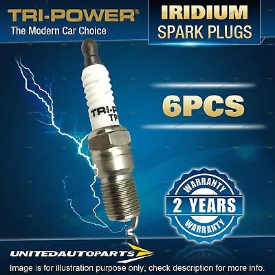 6 X Tri-Power Iridium Spark Plugs For Jeep Cherokee XJ CJ7 CJ8 Wrangler TJ • $70.95