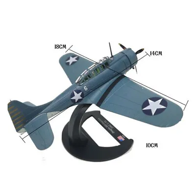 1/72 14cm WWII SBD Dauntless Dive Bomber Aircraft Model Military Jet Collection • $36.49