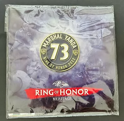 Marshall Yanda 2022 73 Baltimore Ravens Ring Of Honor Token Pin NFL • $5.55