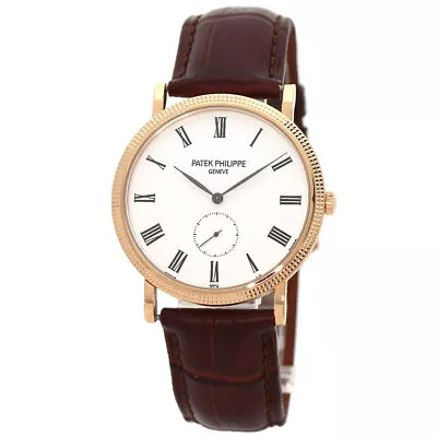 PATEK PHILIPPE Calatrava Watches 5119R-001 K18 Pink Gold/Leather Mens • $15846