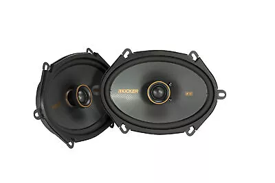 Kicker Car Audio Coaxial Speakers KS 6 X 8 In. Black 15-75 W 2 Way Oval Tweeters • £129.95