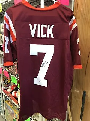 Michael Vick Signed/Autographed Virginia Tech Football Jersey Beckett Arl1 • $99.95