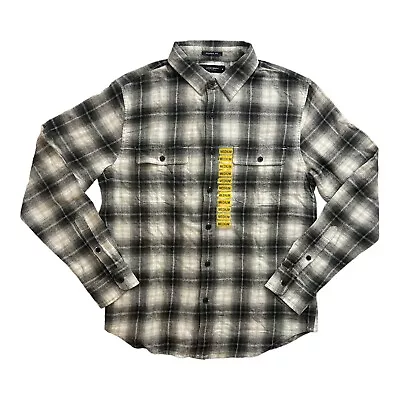 Lucky Brand Men's Button-Down Humboldt Woven Long Sleeve Flannel Shirt • $16.99