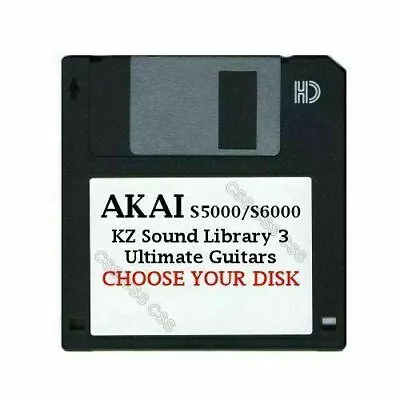 Akai S5000 / S6000 Floppy Disk KZ Sound Library 3 Guitars Choose Your Disk • $9.99