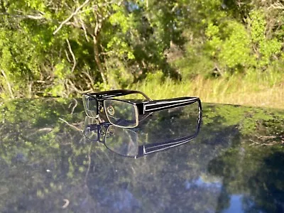 Magic Clip Eyeglass FRAMES ONLY | M394 SBLK | Half Rim | Nice Professional Look • $34.99