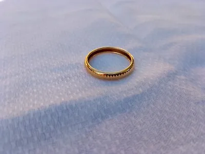 Vintage 22ct Yellow Gold Textured Wedding Band Ring Hallmarked 916 QVC 2005 • £150