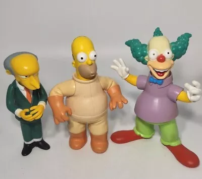 Mr. Burns Homar Nuclear  Crusty Series 1 Playmates The Simpsons  Figures 2000 • $39.95