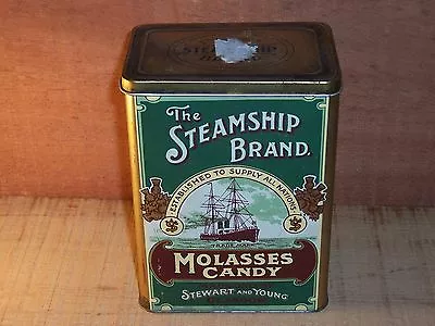 Vtg Steamship Brand Molasses Candy Tin Souvenir Scottish National Exhibition  • $24.50