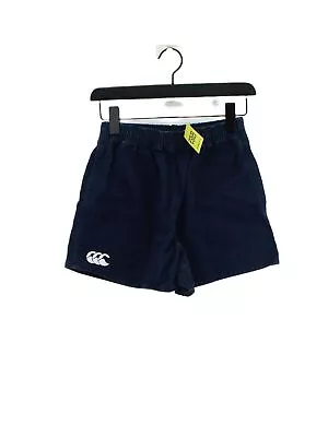 Canterbury Of New Zealand Women's Shorts UK 4 Blue 100% Cotton Sweat • £10.70