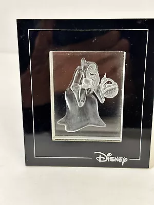 Disney Old Hag Queen Steinbach Etched Crystal Figure Arribas Brothers Snow White • $65