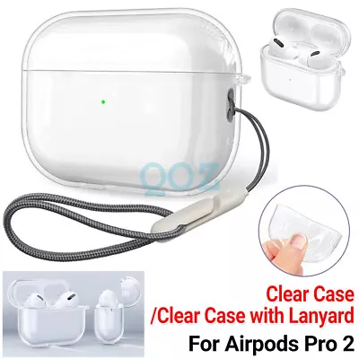 Clear Case Holder Strap Lanyard For Airpods Pro 2 2022 3rd Cover Soft Waterproof • $6.18