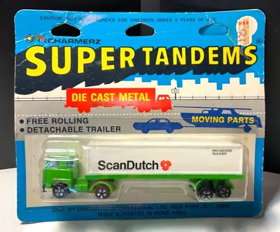 Vintage Playart Charmerz Super Tandems ScanDutch Semi Tractor Trailer Diecast • $14.98