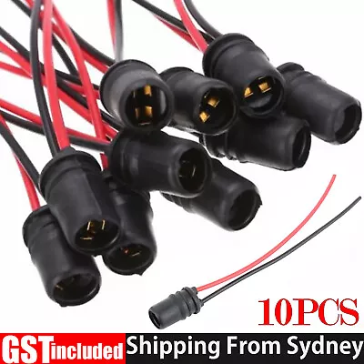 10x Useful Rubber T10/W5W Car Light Bulb Round Socket Lamp Holder Base Connector • $8.15