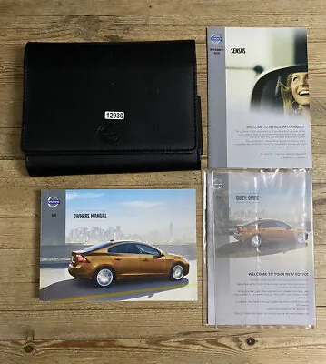 10-18 VOLVO S60 OWNERS HANDBOOK MANUAL AND WALLET PRINT 2012 Ref12930 • $37.88