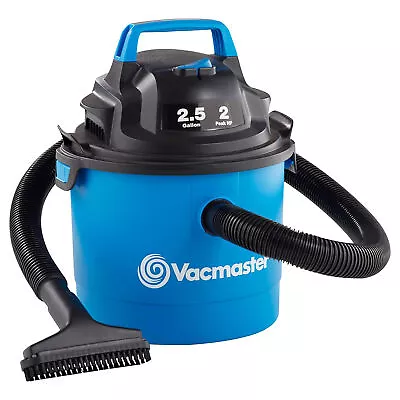 Vacmaster 2.5 Gal 2 HP Portable 2 In 1 Wet/Dry Vacuum & Attachments (Open Box) • $33.94
