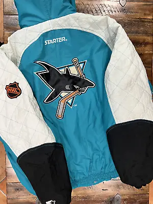 Vintage 90s San Jose Sharks Starter Jacket • $110