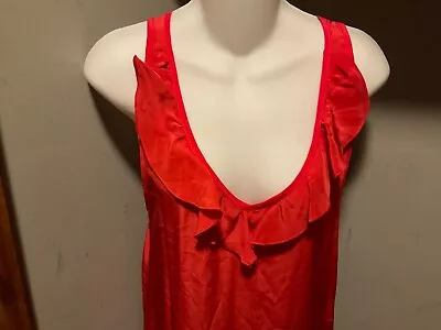 Myne Red Silk Sleeveless Dress Size 4 • $34