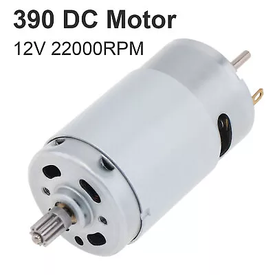 390 DC Motor 9 Teeth 12V 22000RPM High Speed Large Torque Low Noise Mini Motor • $7.59