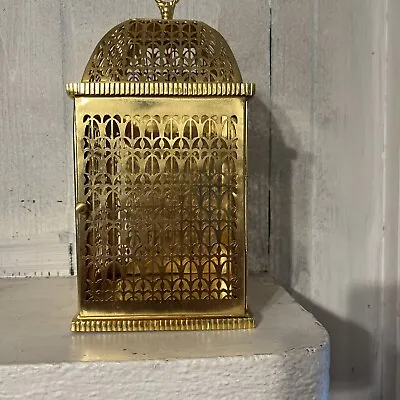 L Objet Fortuny Rabat 24K Gold-Plated Brass Filigree Lantern/Candle Holder • $700