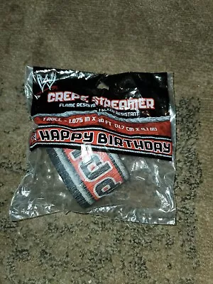 £9.82 • Buy WWE World Wrestling Entertainment Pro Birthday Party Decoration Crepe Streamer 