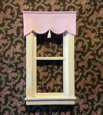 Dollhouse Curtains - Shade - Soft Pink With Tassel - 3   Wide • $5.95