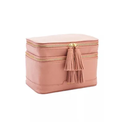 Tartan + Twine Double Zip Cosmetic Makeup Case Bag Box - Luxe Rose • $20.99
