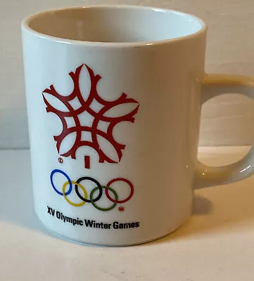 Official Calgary Olympics 1988 Coffee Mug - Made In Ontario Canada COA 1979 • $10.19