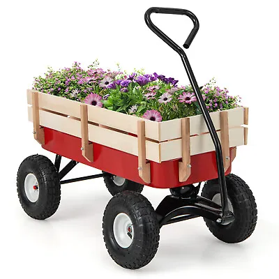 Outdoor Garden Cargo Wagon Utility Wagon Cart Camping Cart Kids Trolley  Cart • £59.95