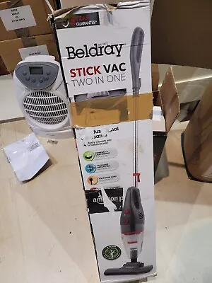 Beldray 2-in-1 Stick Vacuum Handheld Compact/ Lightweight 1L Capacity Platinum • £24.99