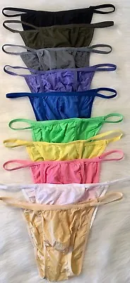 $7 • Buy 1 Or Lot Of 5 Mens Smooth Semi Transparent Sissy Pouch String Bikinis Panties