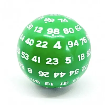 Dice D100 Green-White • $119.16