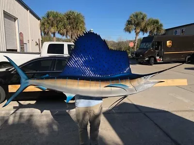 95  Sailfish Right Facing Two Sided Fish Mount Replica - Quick Production • $950